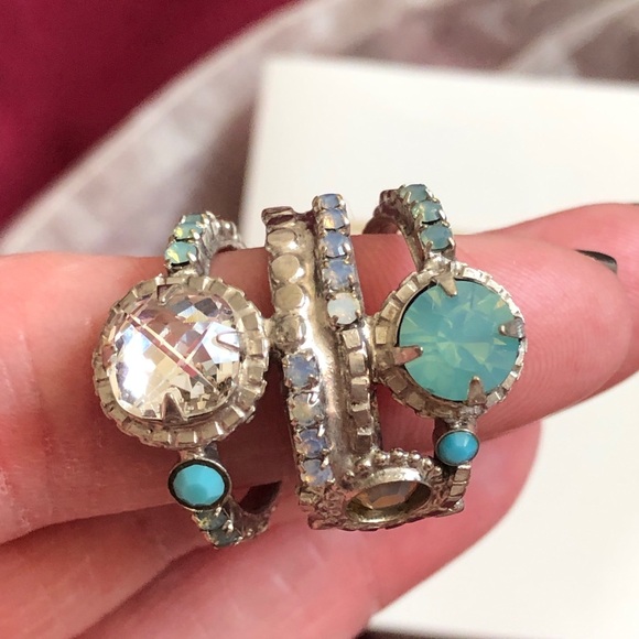 Sorrelli Blue and Silver Rings Collection - Picture 3 of 11